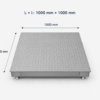Cântar Platformă WNPC 1000 x 1000 mm, 1500 kg - imagine 3