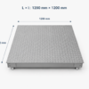 Cântar Platformă WNPC 1200 x 1200 mm, 1500 kg - imagine 3