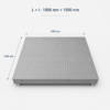 Cântar Platformă WNPC 1500 x 1500 mm, 1500 kg - imagine 3
